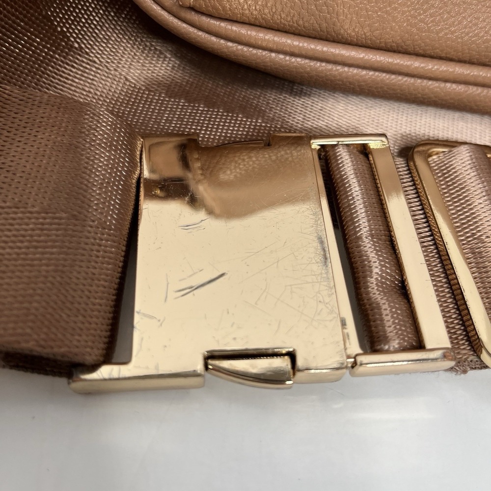Ayla And Co. Fanny Pack Vegan Leather Tan $84 MSRP Boho Activewear Travel - Picture 3 of 7